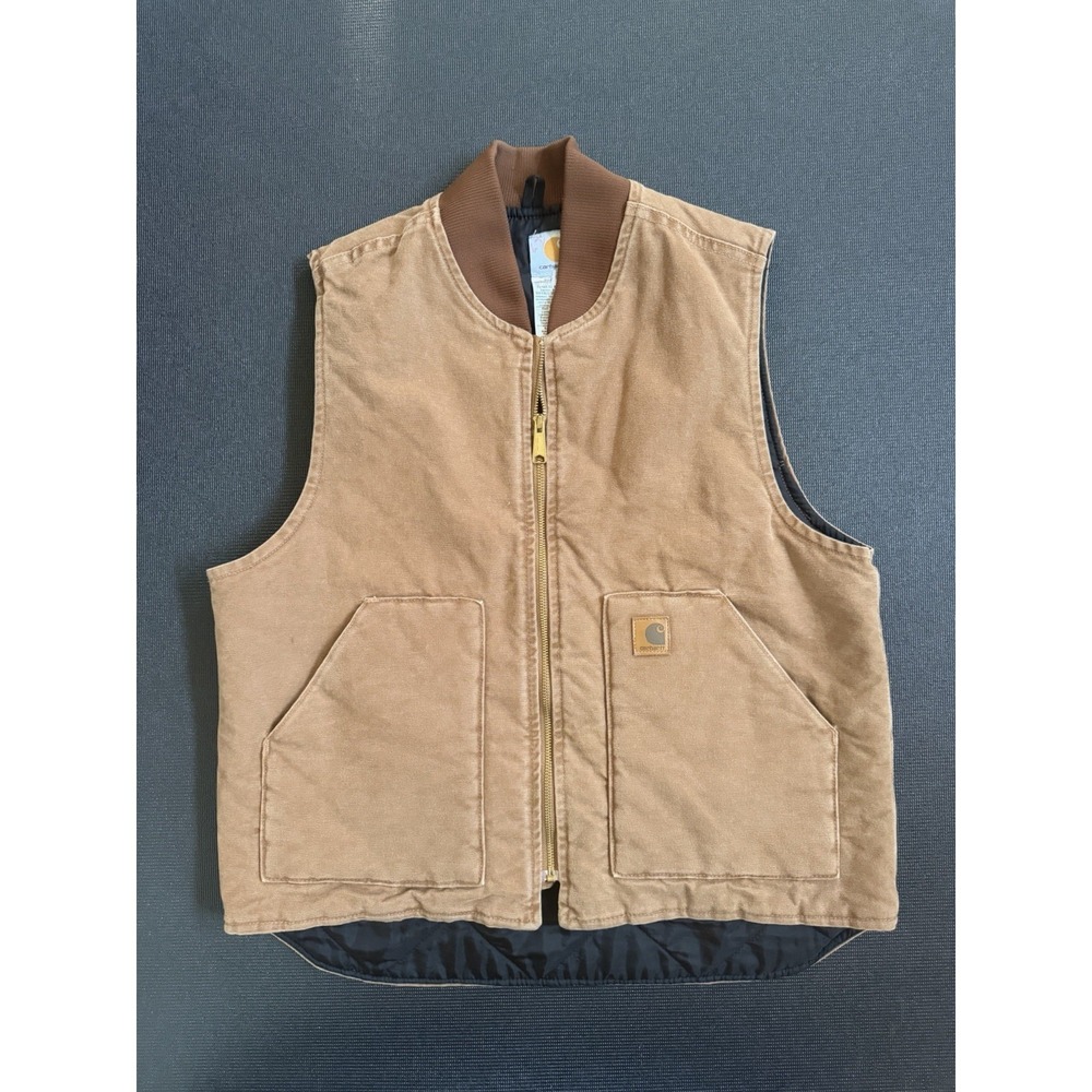 Vintage Carhartt V02 Brown Canvas Vest Size L